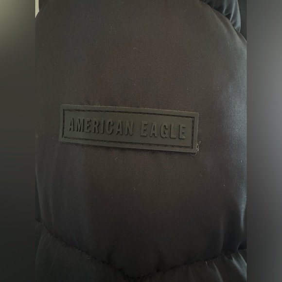 American Eagle big puffer jacket, like new, men’s XS black - Picture 6 of 16